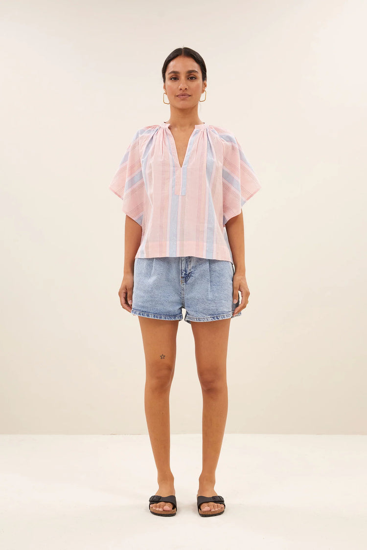 By Bar Vina Gloss Stripe Blouse gloss stripe