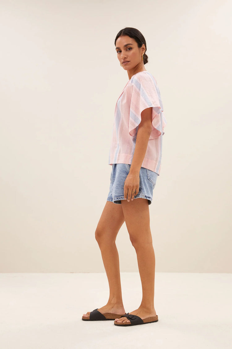 By Bar Vina Gloss Stripe Blouse gloss stripe