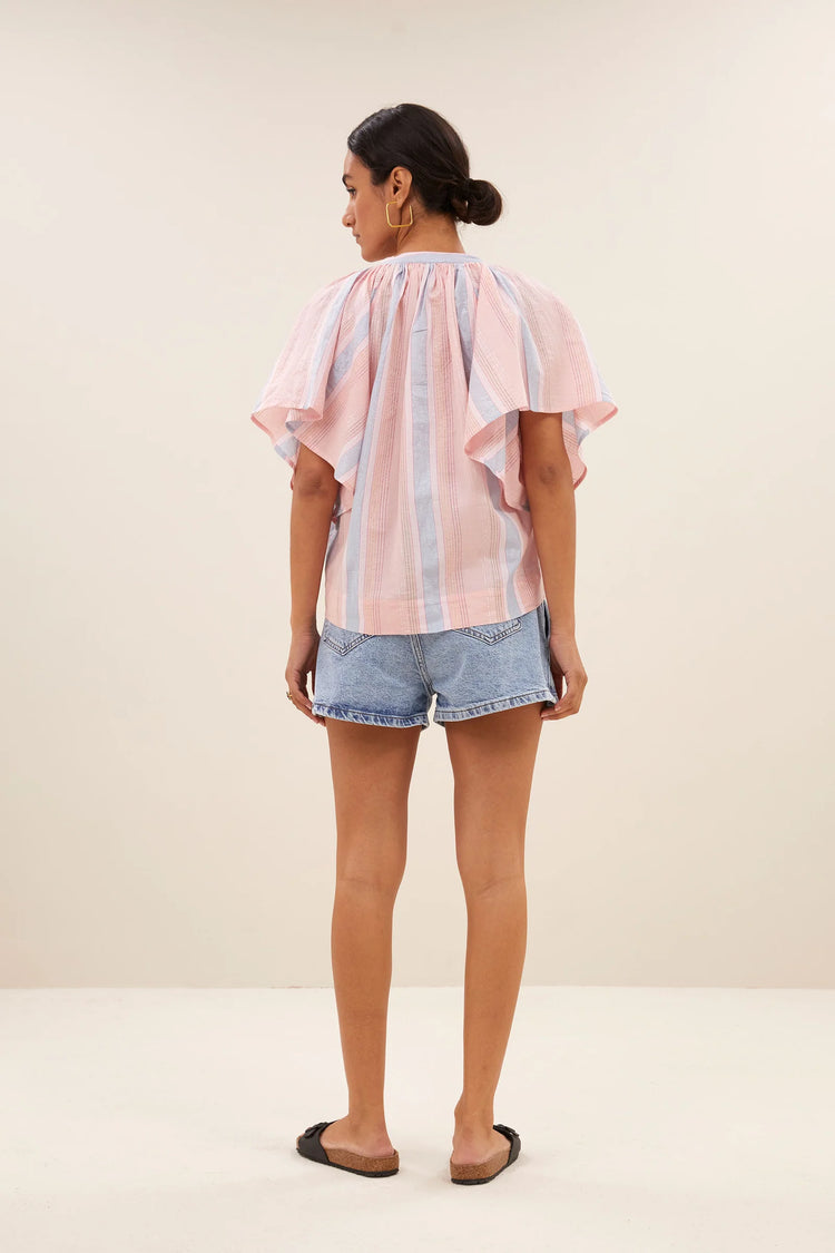 By Bar Vina Gloss Stripe Blouse gloss stripe