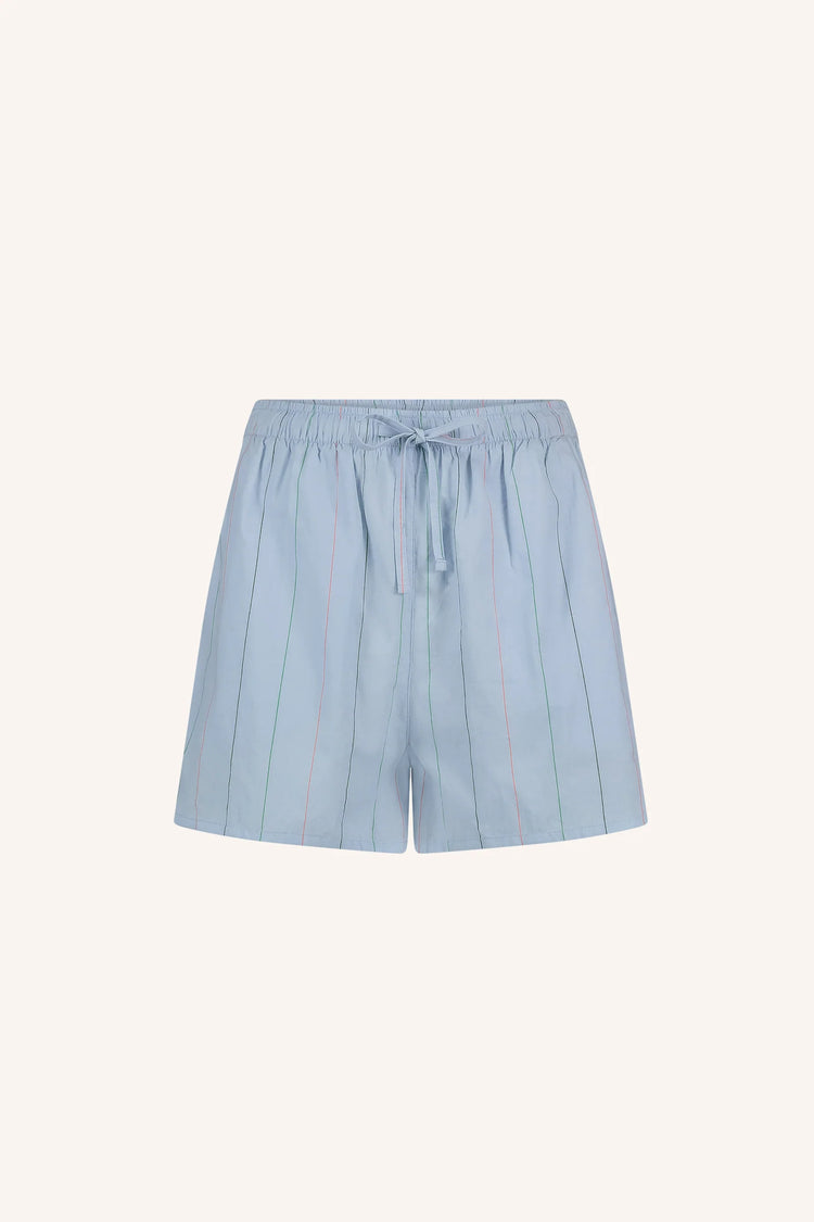 By Bar Isa Stripe Chambray Shorts light blue stripe