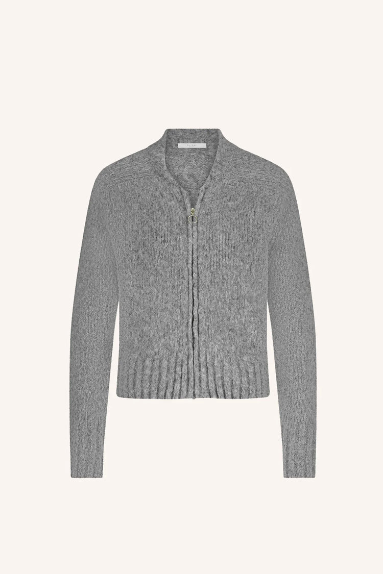By Bar Jonas Zipp Cardigan grey mel