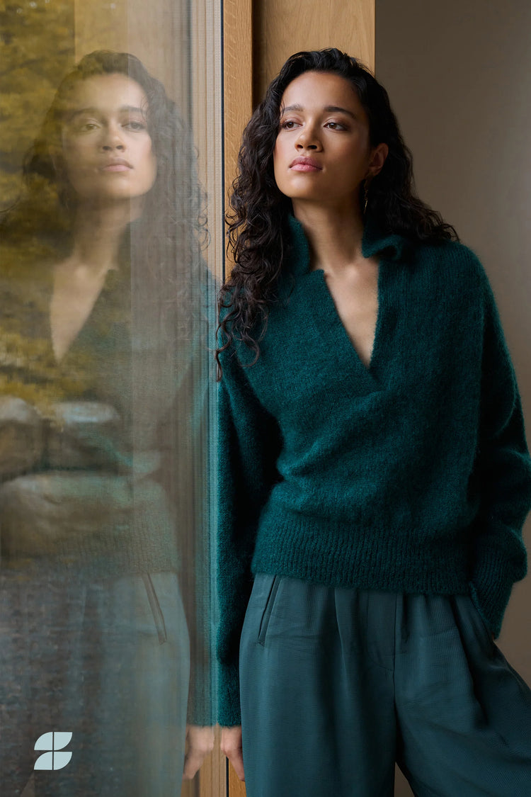 By Bar Polo Pullover dark green