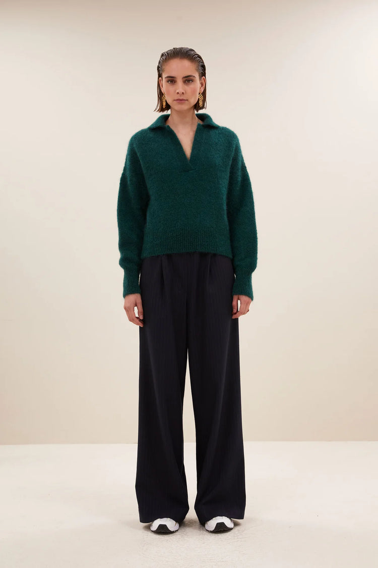 By Bar Polo Pullover dark green