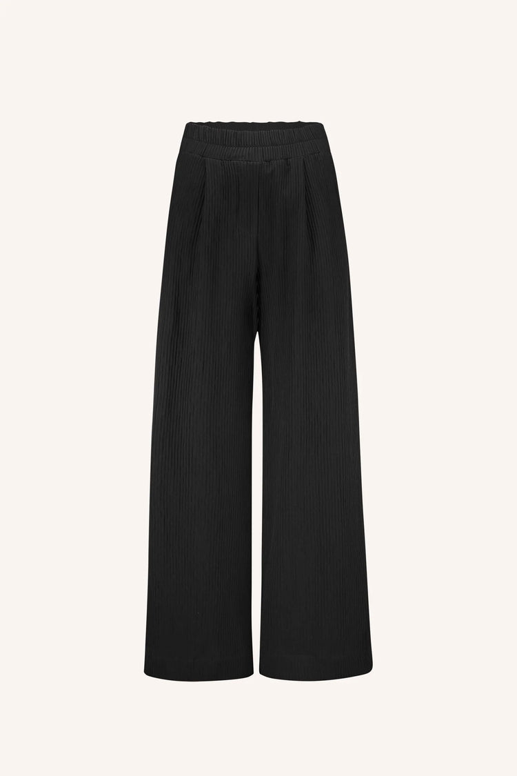 By Bar Structure Stripe Pants jet black
