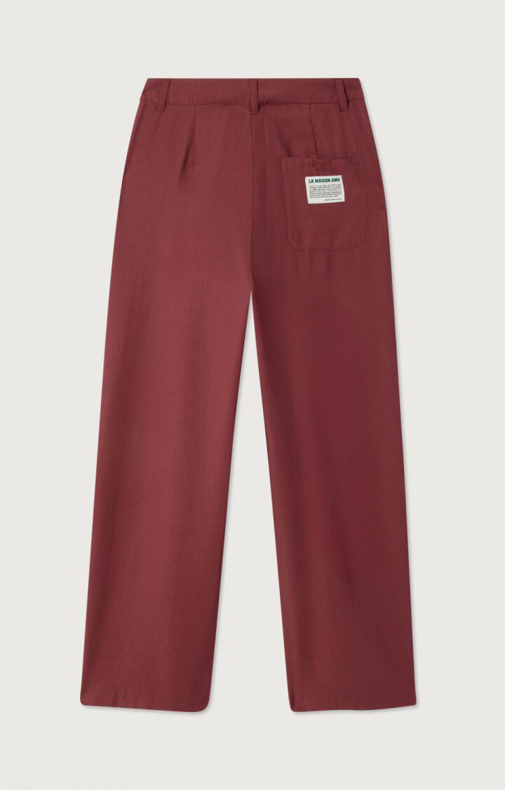 American Vintage LAN10B Pantalon cerisier