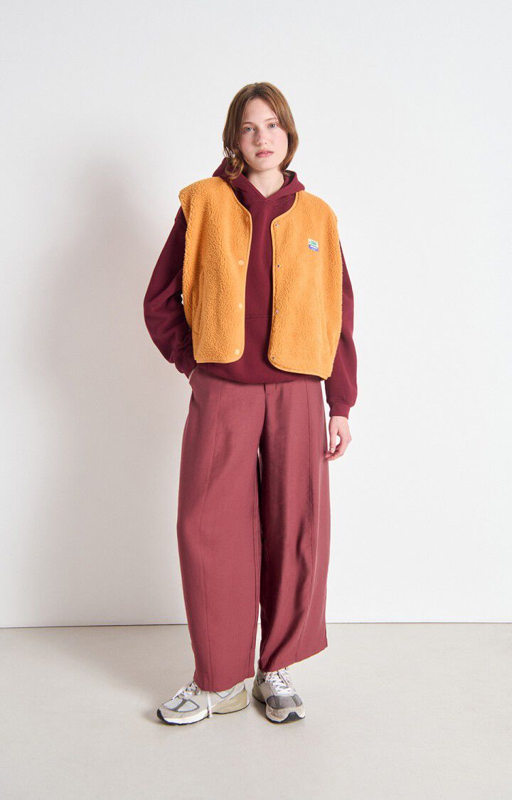 American Vintage LAN10B Pantalon cerisier