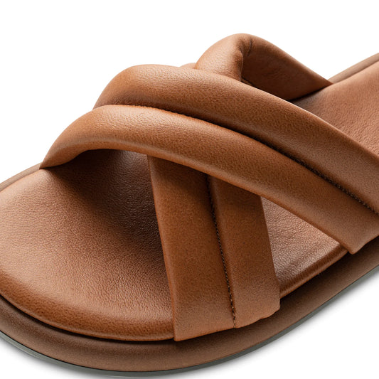 Shoe The Bear Lotta Mule Leather tan