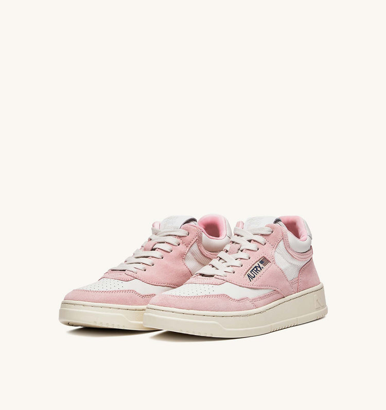 Autry CE17 leather white academy pink (web only)