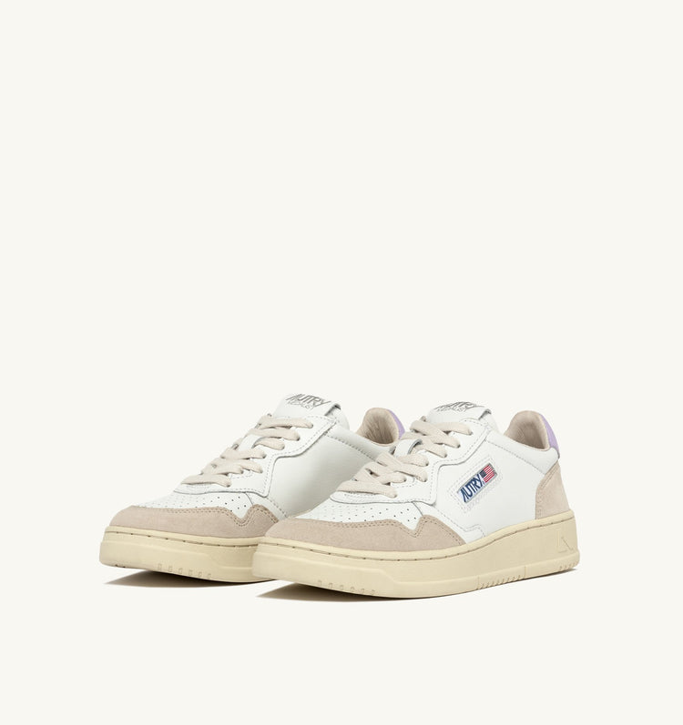 Autry ls68 leather suede white lilac