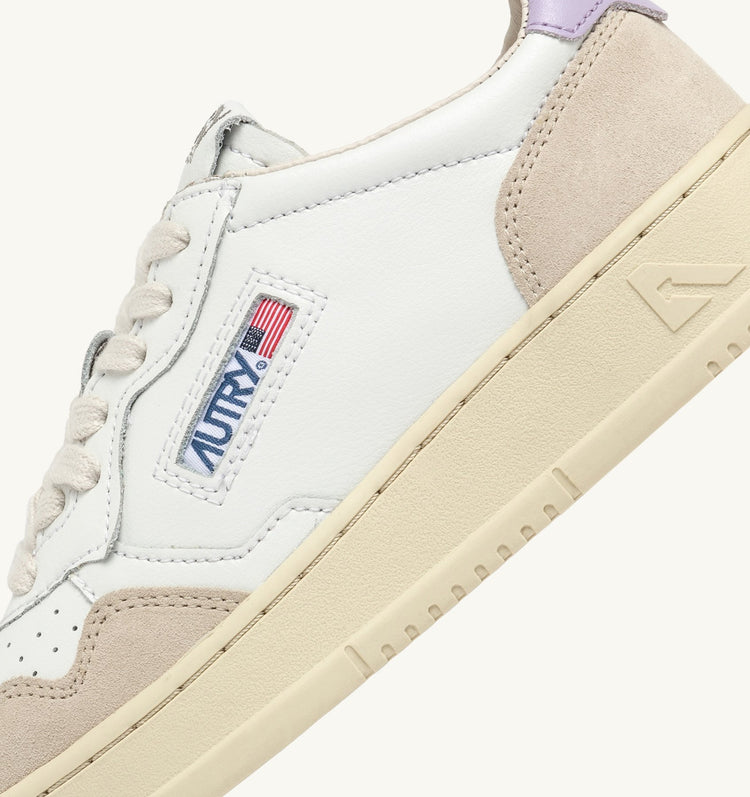 Autry ls68 leather suede white lilac