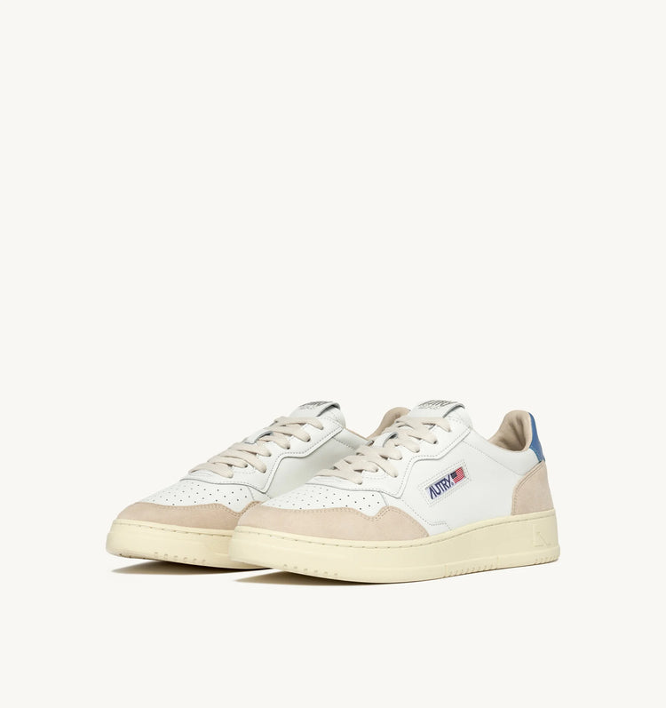 Autry LS66 leather suede white azure