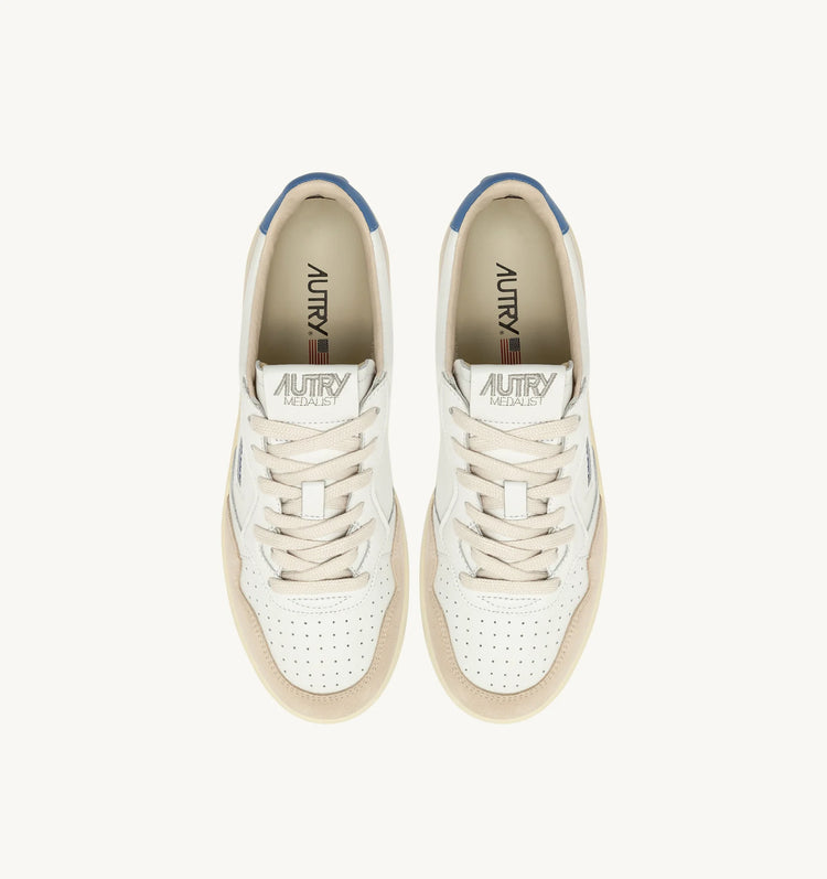 Autry LS66 leather suede white azure