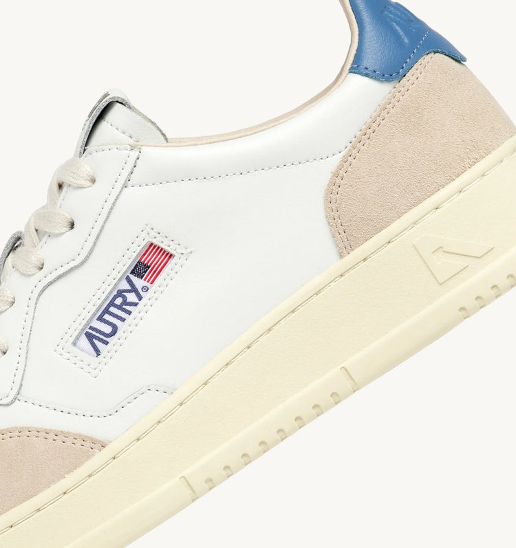 Autry LS66 leather suede white azure