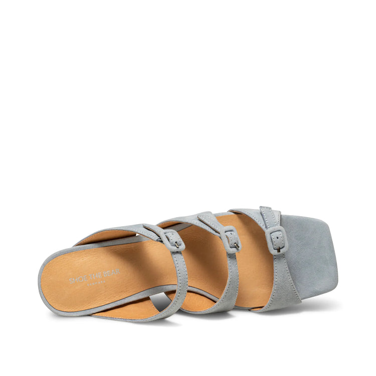 Shoe The Bear Hanna Buckle Mule Suede baby blue (web only)