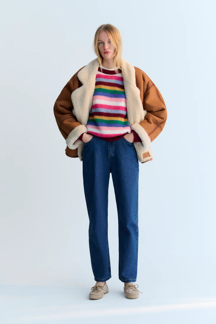 The New Society TNS Denim Pant Regular mid blue