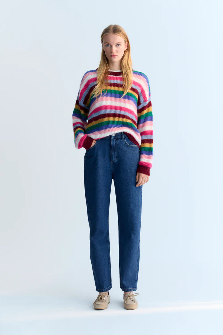 The New Society TNS Denim Pant Regular mid blue