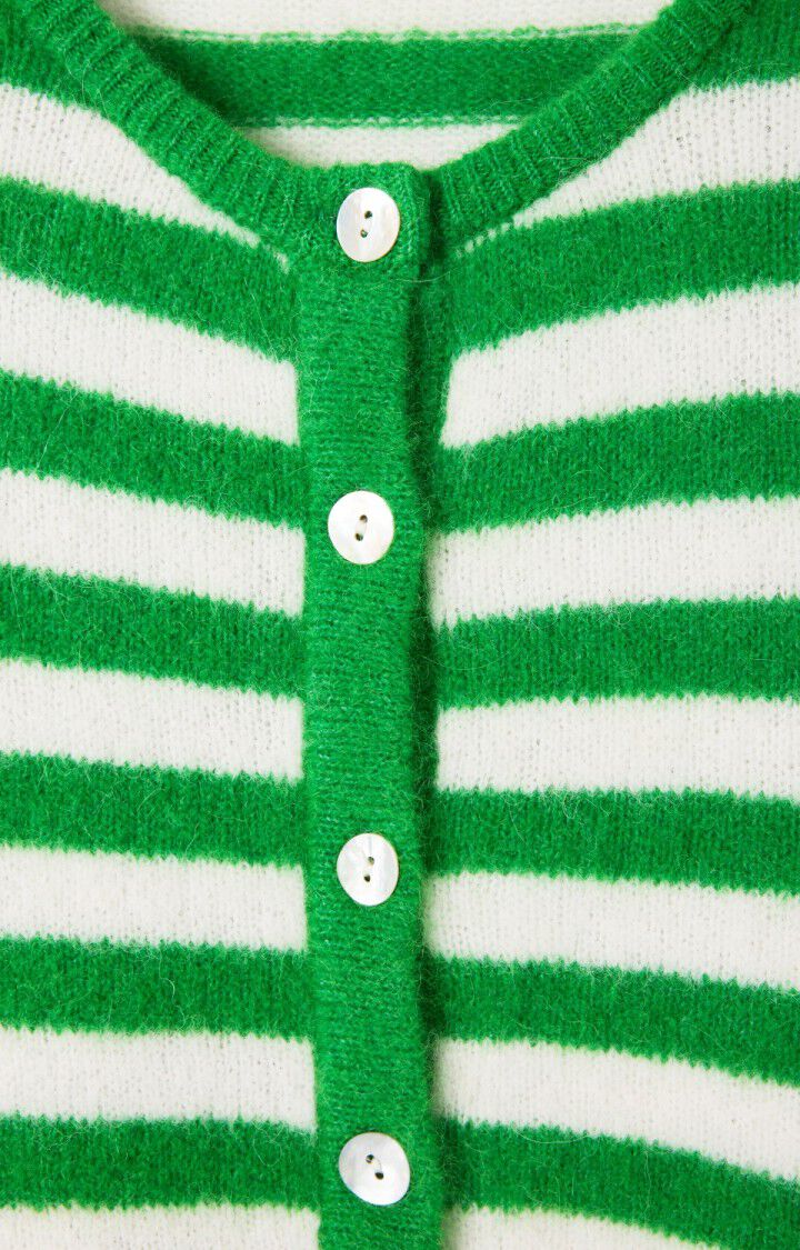 American Vintage VITO19E Gilet clover striped white