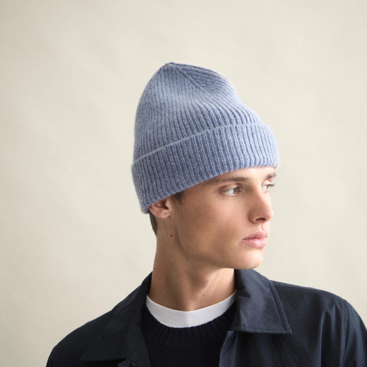 Le Bonnet Beanie classic washed denim