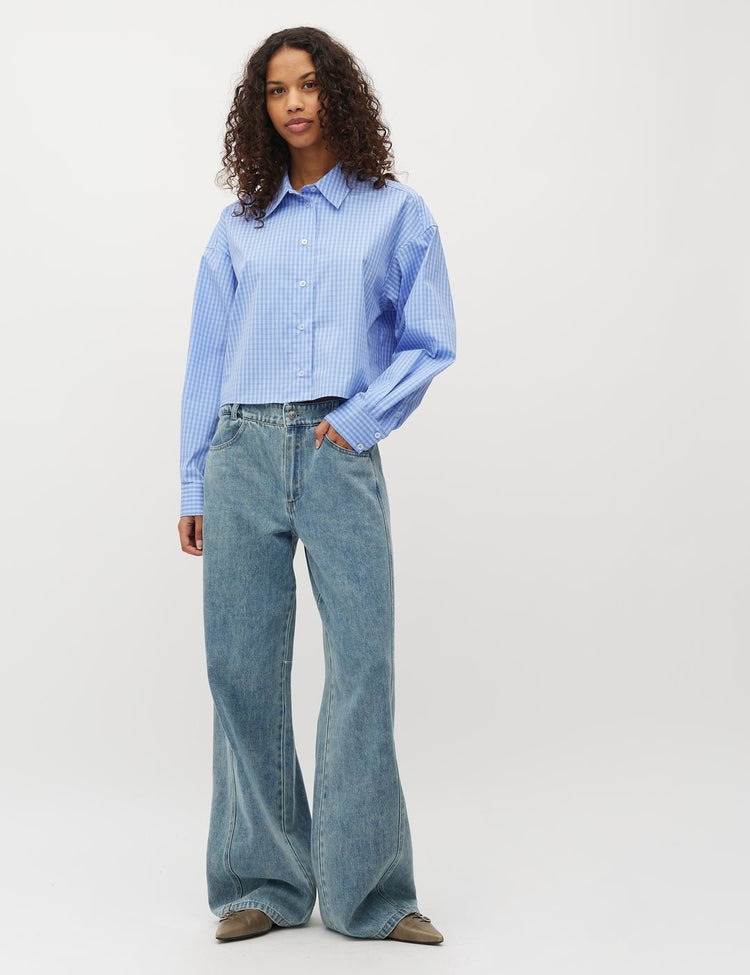 mbyM Emele Calia Shirt ultramarine check