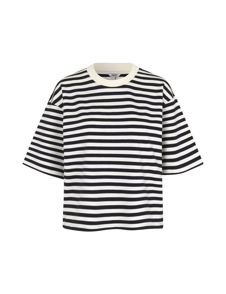 mbyM Emrys Betsy Stripe T-shirt night sky sugar stripe