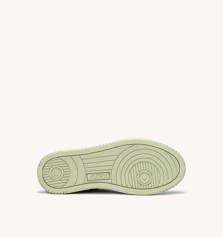 Autry WB24 leather white nile green (web only)