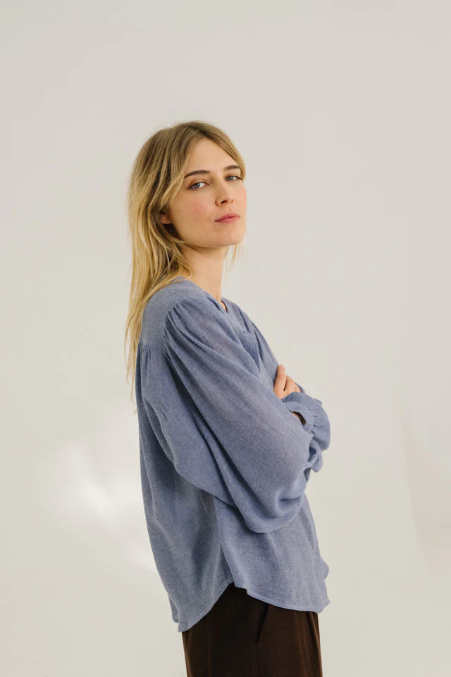 Sacrecoeur Gladis Indigo Blouse