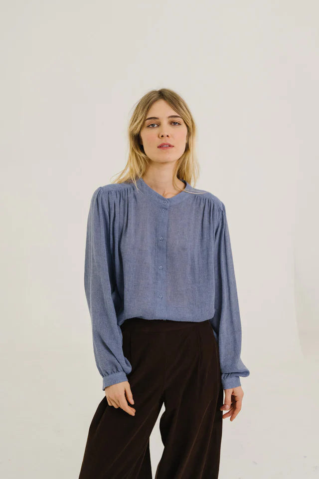Sacrecoeur Gladis Indigo Blouse