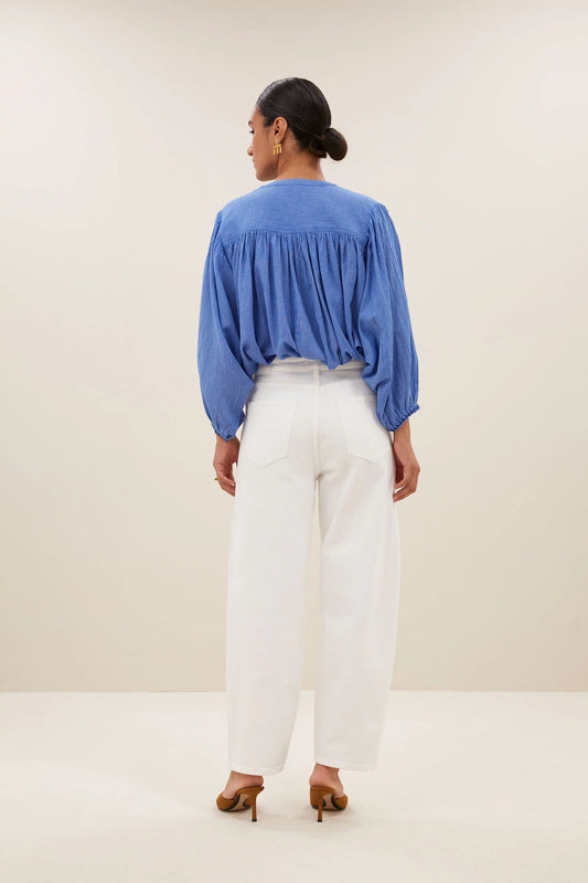 By Bar Becky Athia Blouse sapphire blue