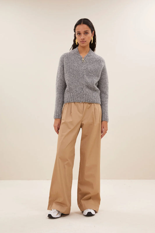 By Bar Jonas Zipp Cardigan grey mel