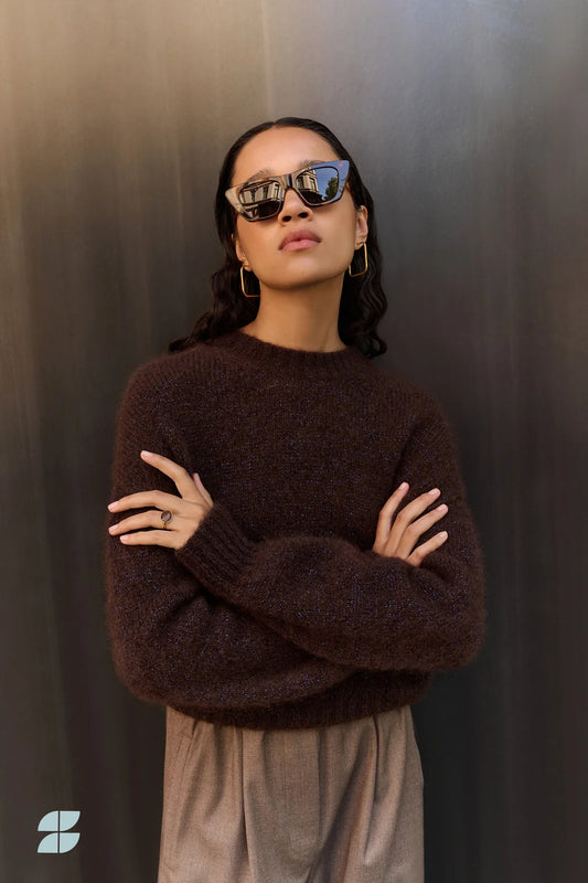 By Bar Sonny Sparkle Pullover dark brown