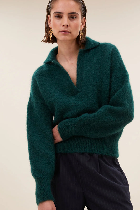 By Bar Polo Pullover dark green