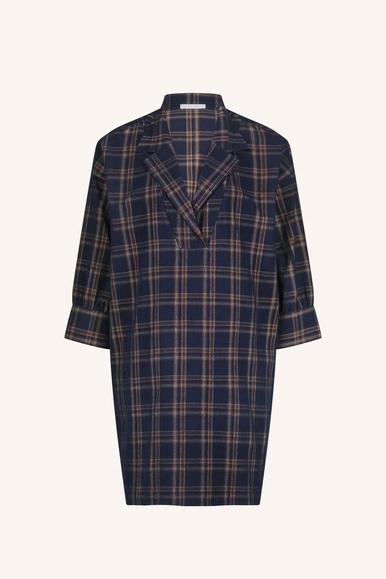 By Bar Pino Check Dress oak check