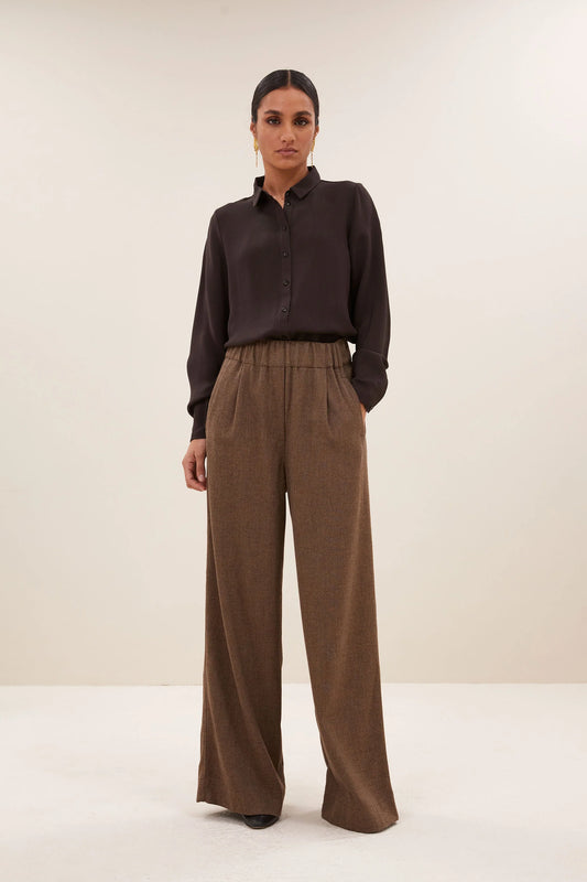 By Bar Benji Tweed Pants latte