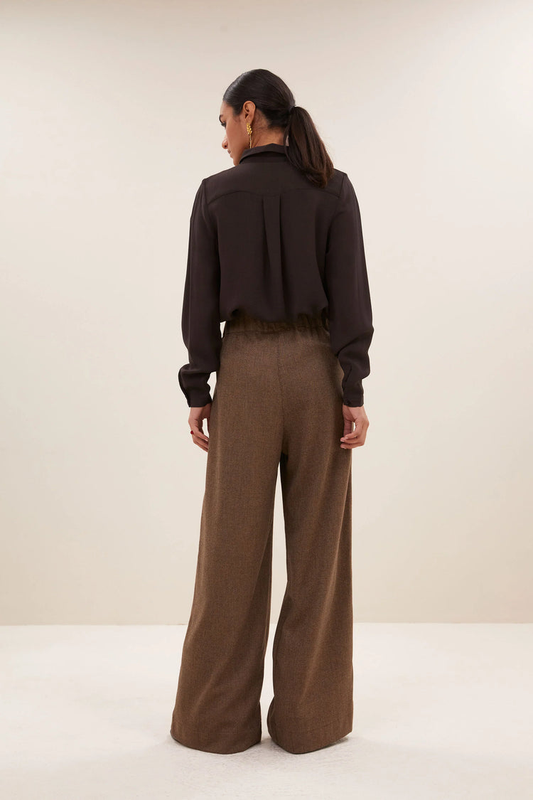 By Bar Benji Tweed Pants latte