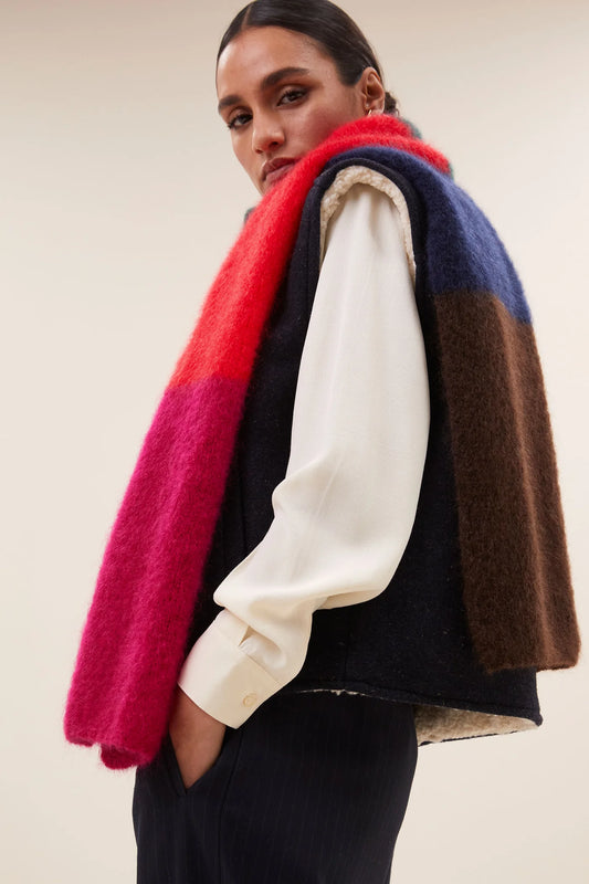 By Bar Leah Striped Scarf multi stripe