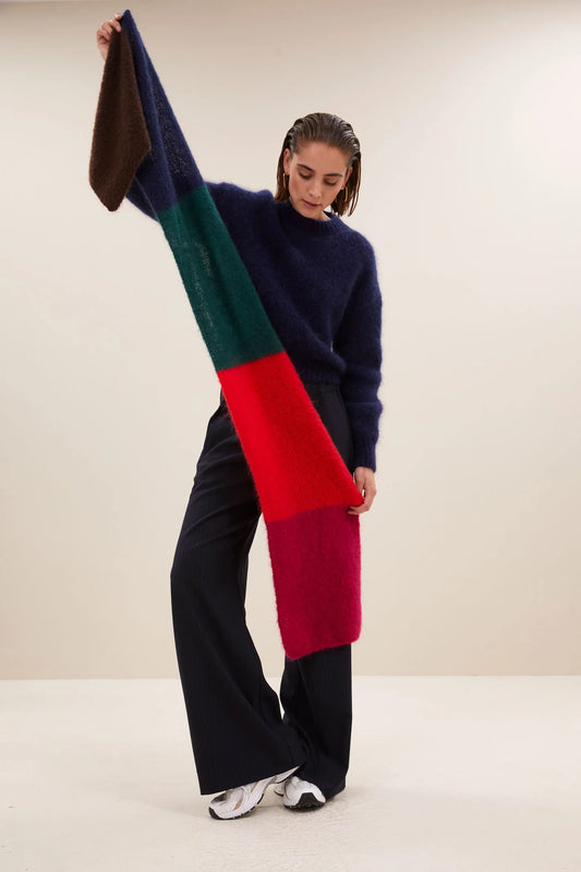 By Bar Leah Striped Scarf multi stripe