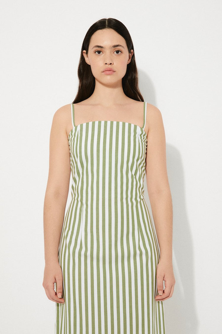 Rita Row Viridian Dress stripes