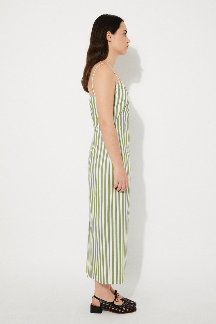 Rita Row Viridian Dress stripes