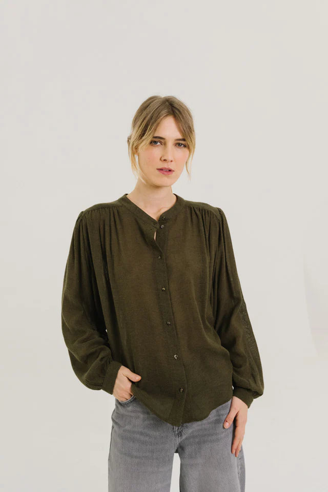 Sacrecoeur Gladis Loden Blouse