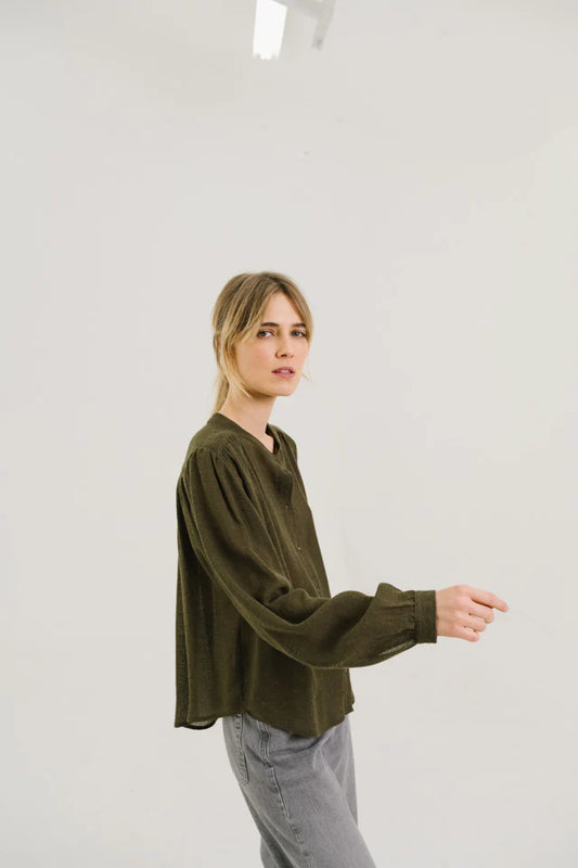 Sacrecoeur Gladis Loden Blouse