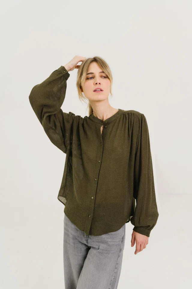 Sacrecoeur Gladis Loden Blouse