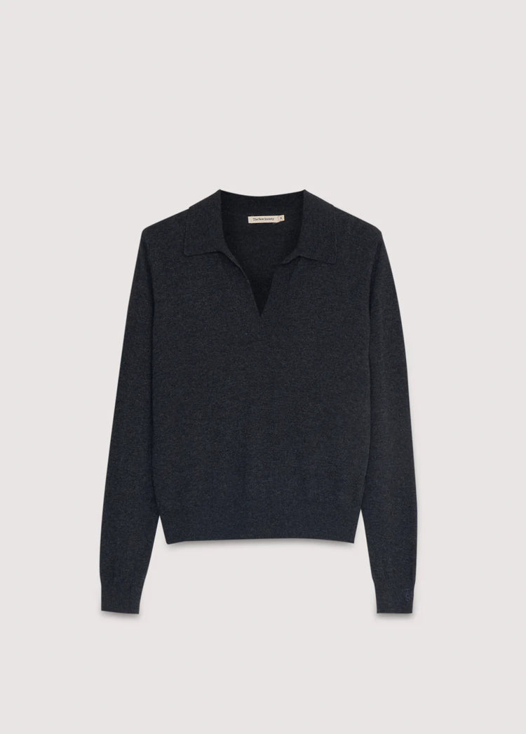 The New Society Agatha Polo galactic grey mel