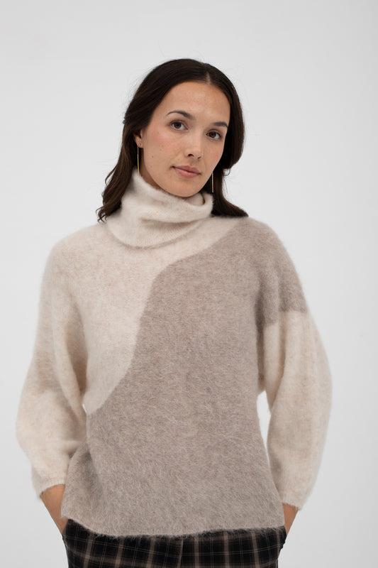 Mus & Bombon Amara Pull crudo y beige