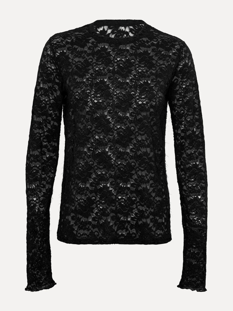 Les Soeurs Cece Lace Longsleeve black