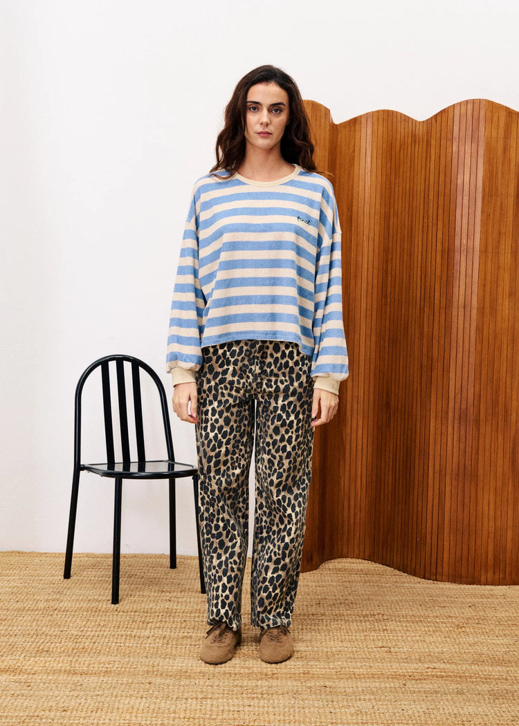 FRNCH Iris Sweat bleu clair