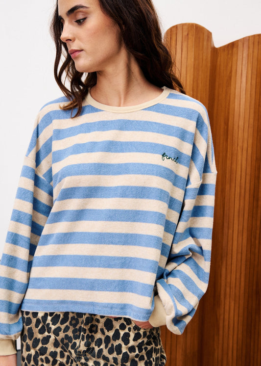 FRNCH Iris Sweat bleu clair