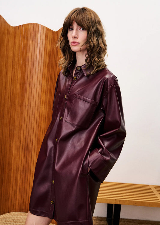FRNCH Ernaux Robe bordeaux
