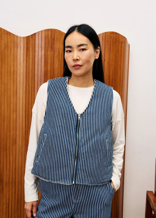 FRNCH Cymric Veste bleu jean
