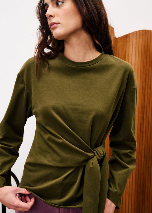 FRNCH Orchis T-shirt vert mousse