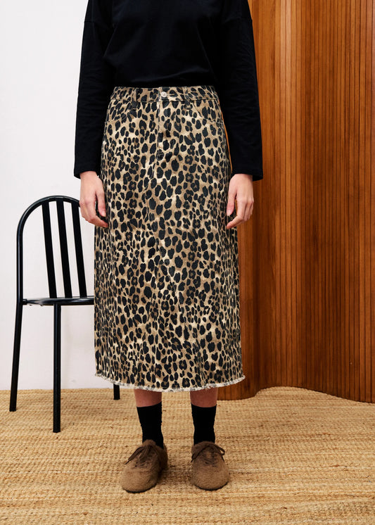 FRNCH Karkade Jupe leopard